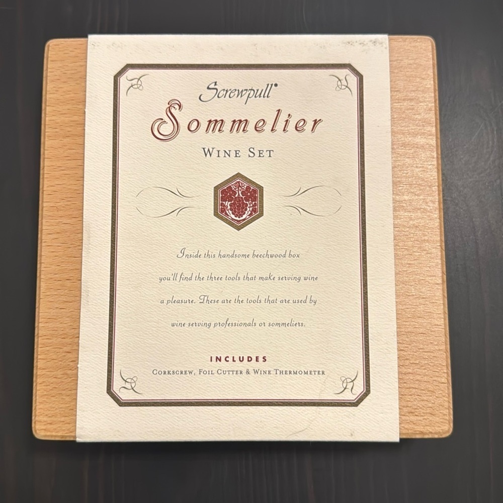 Screwpull Sommelier Wine Set | Made for Williams-Sonoma |New | Great for Gifting